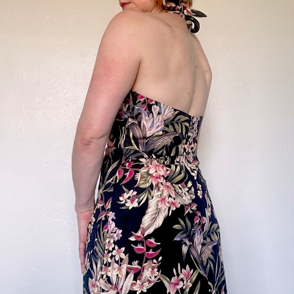 ZIMMERMANN Cutout Floral-Print
Linen Blend Halter Neck Midi Dress - Picture 5 of 5